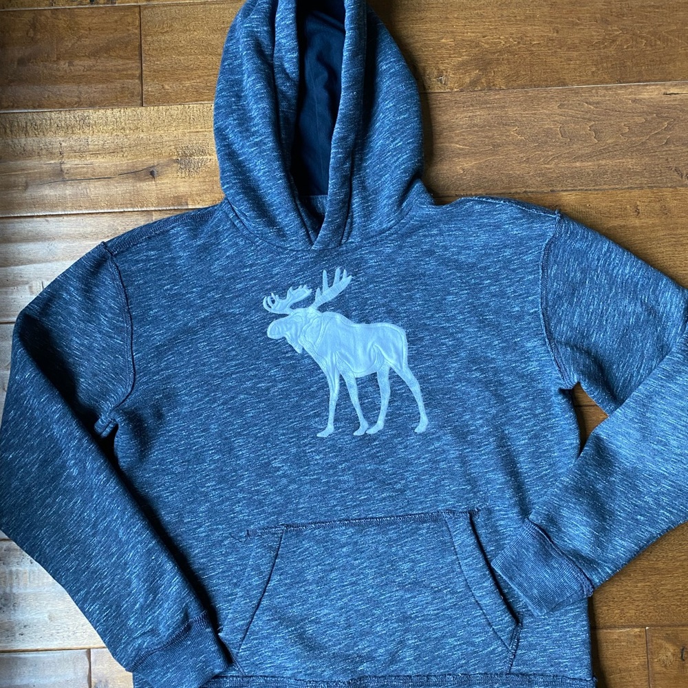 Abercrombie Kids sweatshirt - marled gray/blue - size 15/16